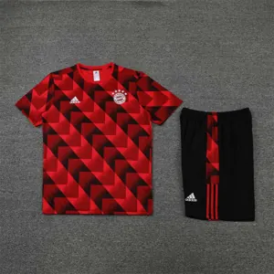 22-23 Bayern Training Suit Short Sleeve Kit Red 12