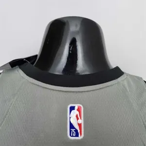 75th Anniversary Irving #11 Brooklyn Nets City Edition Gray NBA Jersey 9