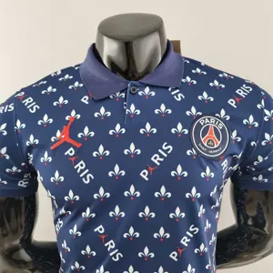PSG Polo Jordan co branded blue 5