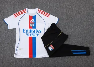25-26 Lyon Home Player Version Training Kits Football Tracksuits 3