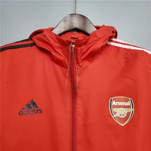 20-21 Arsenal red windbreaker - 3 6