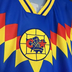 95-96 Club America RTW Blue Retro Kit Vintage Shirt Sport AAAAJersey Yupoo 1