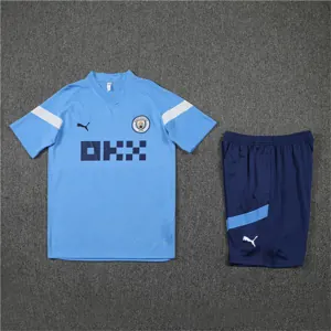 22-23 Manchester City Training Kit Blue 13