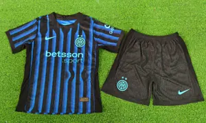 25-26 Inter Milan Home Kid Kits Player Version Youth Apparels AAAAJersey Supply Yupoo