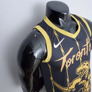 2022 Toronto Raptors SIAKAM#43 City Edition Black NBA Jersey 5