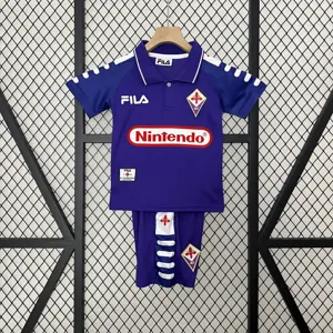 98-99 Fiorentina Home Retro Kid Kits Youth Apparels AAAAJersey Wholesale Yupoo