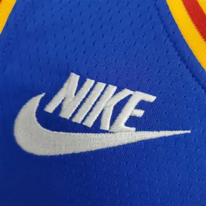 75th Anniversary Cuminga#00 Warriors Vintage Blue NBA Jersey 3