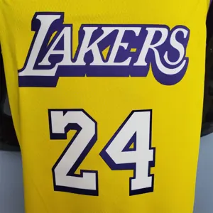 Bryant #24 Lakers V-neck City Edition yellow 7