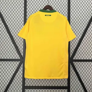 2010 Brazil Home Retro Kit Vintage Shirt Football AAAAJersey Supplier 2