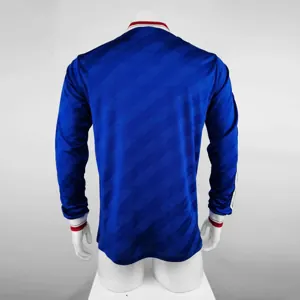 86-88 Manchester United away blue long sleeve 5