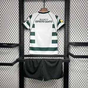 01-03 Sporting Lisbon Home Retro Kid Kits Youth Apparels Football AAAAJersey Yupoo 1