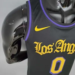 2021 YOUNG#0 Los Angeles Lakers Black Latin Black 5