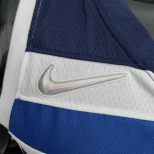 75th Anniversary Minnesota Timberwolves Wiggins #22 Royal White NBA Jersey 4
