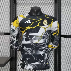 25-26 Real Madrid Pre-Match Football Player Version Long Sleeve Shirt AAAAJersey Wholesale Yupo