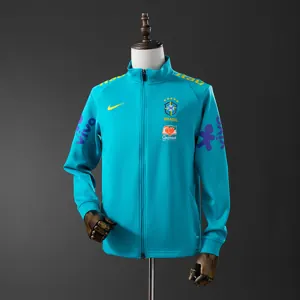 2025 Brazil long-sleeved Blue windbreaker jacket