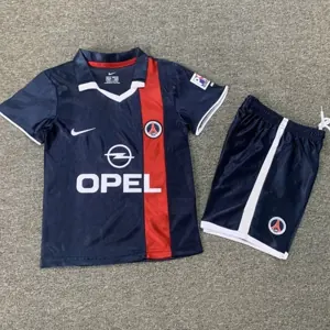 01-02 PSG Home Retro Kid Kits Youth Apparels Soccer AAAAJersey Yupoo