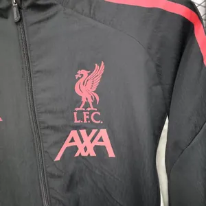25-26 Liverpool Black Windbreaker Jacket AAAAJersey Supply Yupoo 6