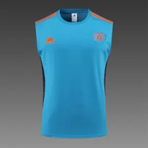 22-23 Manchester United vest training suit kit Blue 8