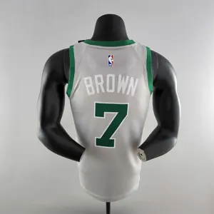 BROWN#7 Boston Celtics Grey NBA Jersey 3