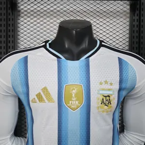 2026 World Cup Argentina Home Kit Player Version Football Long Sleeve Shirt AAAAJersey Supply Y 6