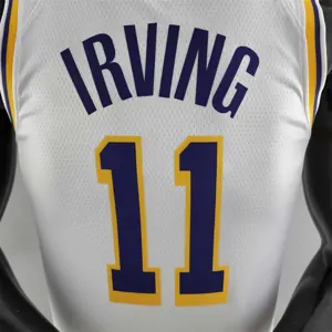 75th Anniversary IRVING #11 Los Angeles Lakers White NBA Jersey 2