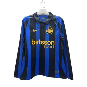 26-27 Inter Milan Mens Home Kit Football Long Sleeve T-Shirt AAAAJersey Supply Yupoo 4 2