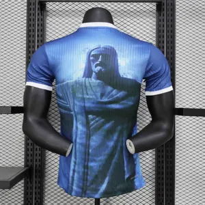 2024 Brazil Jesus Blue Special Edition Player Version Shirt AAAAJersey Supplier Yupoo 3