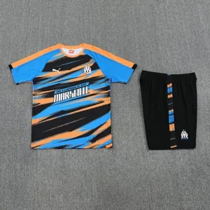 25-26 Marseille Fast Training Kits Orange Football Tracksuits 2