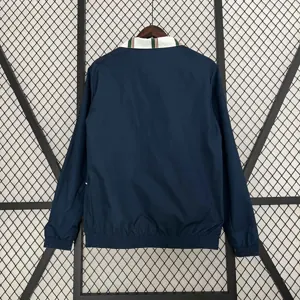 2024 Italy Reversible Windbreaker White&Blue Double-Sides Jacket Soccer Jerseys For Sale 4