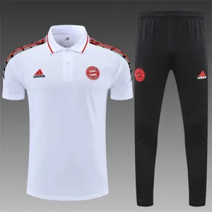 Polo Bayern white with red logo 6