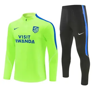 26-27 Atletico Madrid Mens Kit Fluorescent Green Half Pull Training Suit Yupoo 7 1