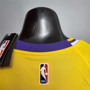 Bryant #24 Lakers Round neck yellow 3