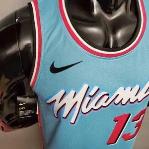 ADEBAYO#13 Miami Heat V-neck blue 1