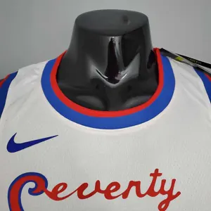 2021 76ers cursive retro limited IVERSON#3 white 2