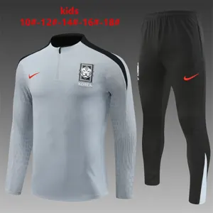 2024 Korea Kids Long Sleeve Training Suit Football Shirts