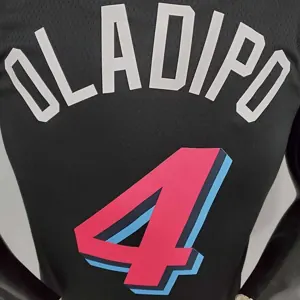 OLADIPO#4 Miami Heat V-neck black 2