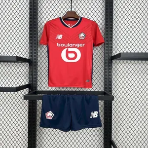 24-25 Lille Home Kids Kit Soccer AAAAJersey Yupoo
