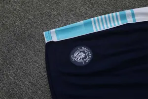 22-23 Manchester City Training Wear Short Sleeve Kit White and Blue Colorblock 17