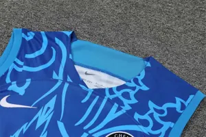 22-23 Chelsea vest training suit kit Blue Camo 4