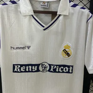 89-90 Real Madrid Home Retro Kit Vintage Shirt AAAAJersey Dropship Yupoo 2