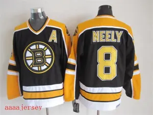 Boston Bruins retro ice hockey jersey M-3XL 波士顿棕熊队复古冰球服 6