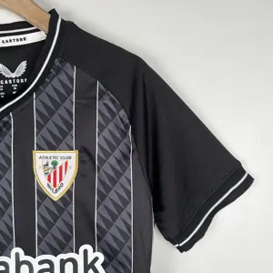 23-24 Kids Goalkeeper Athletic Bilbao Black size 16-28 Soccer Jerseys 5