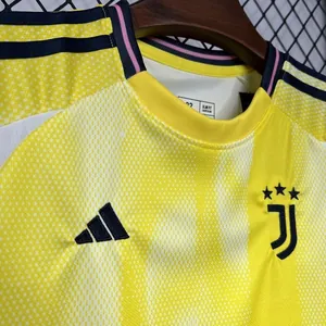 24-25 Juventus Away Kid Kits Youth Apparels Football AAAAJersey Yupoo 16-28 5