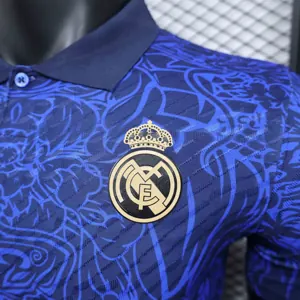 24-25 Real Madrid Dragon Special Edition Kit Blue Player Version Shirt Football AAAAJersey Supp 2