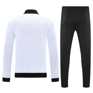 25-26 Real Madrid White&Black Football Tracksuits Long Jacket Suits 2