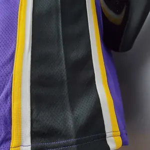 New Lakers Jordan JAMES#6 Theme Purple Round Neck 5