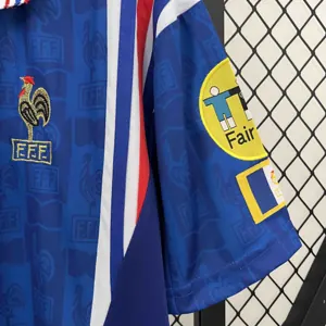1996 France Home Retro Kit Football Uniform AAAAJerseys Dropshipping Yupoo 3