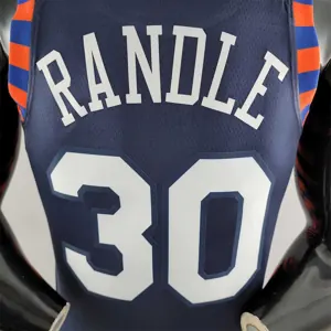 New York Knicks RANDLE #30 Striped NBA Jersey 5
