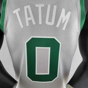 Tatum#0 Boston Celtics Grey NBA Jersey 4