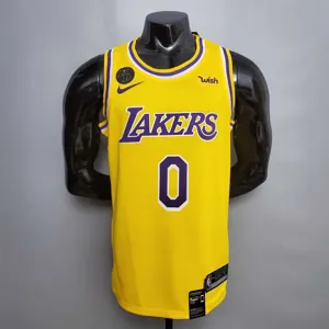 KUZMA #0 Lakers Commemorative Edition Round neck yellow1684437006000